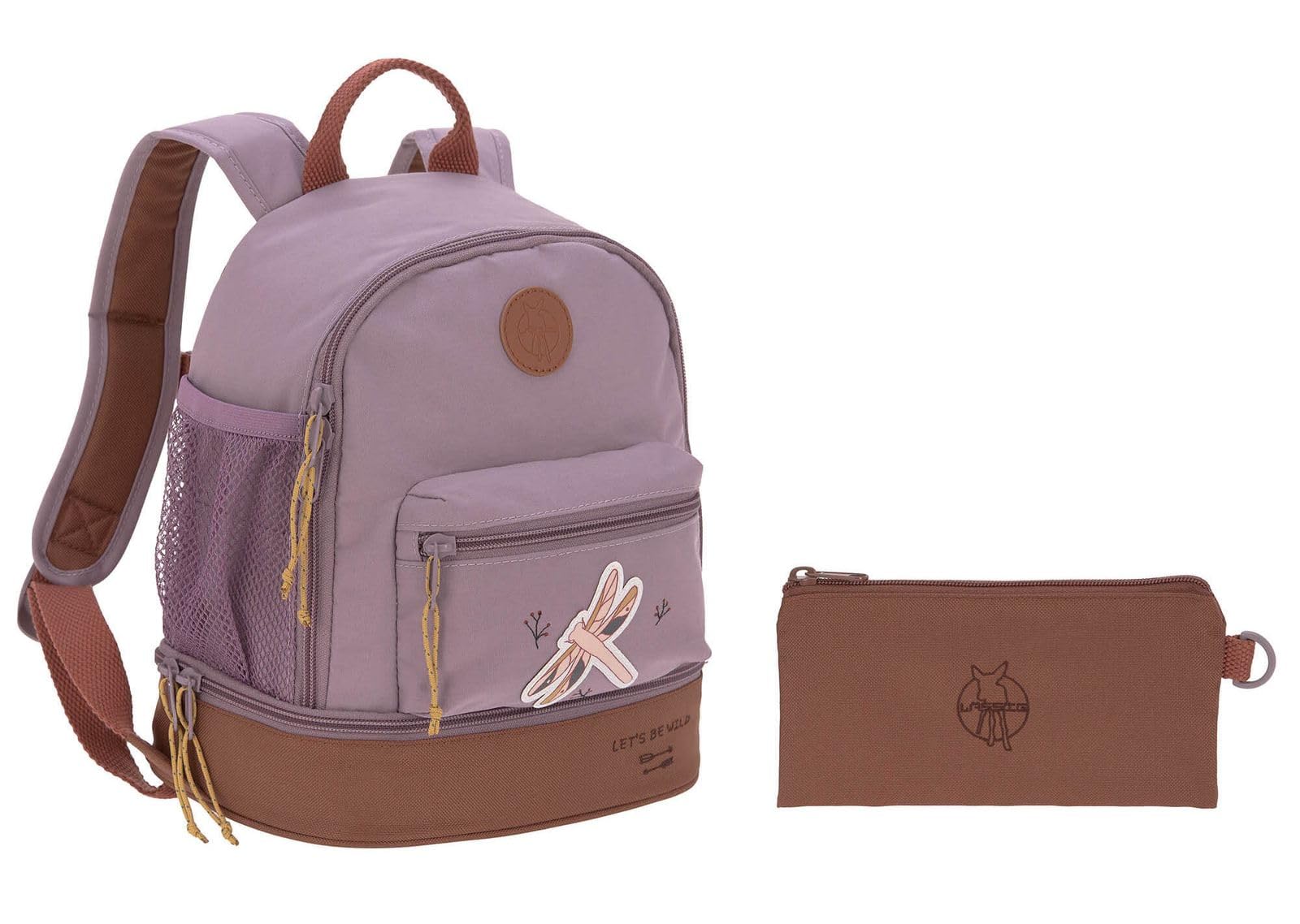 LÄSSIG Kinderrucksack mit Brustgurt Kindergartentasche Kindergartenrucksack 6,5L ab 3 Jahren/Mini Backpack Adventure Dragonfly