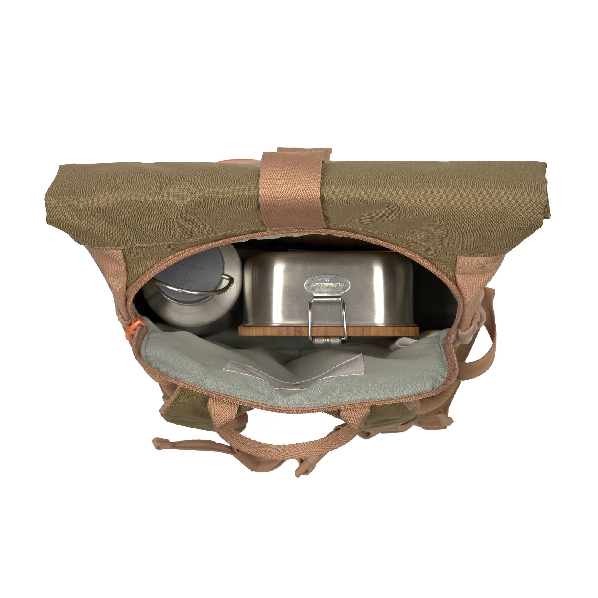 LÄSSIG Kindergartenrucksack Kinderrucksack Rolltop mit Brustgurt wasserabweisend, 11 Liter/Mini Rolltop Backpack