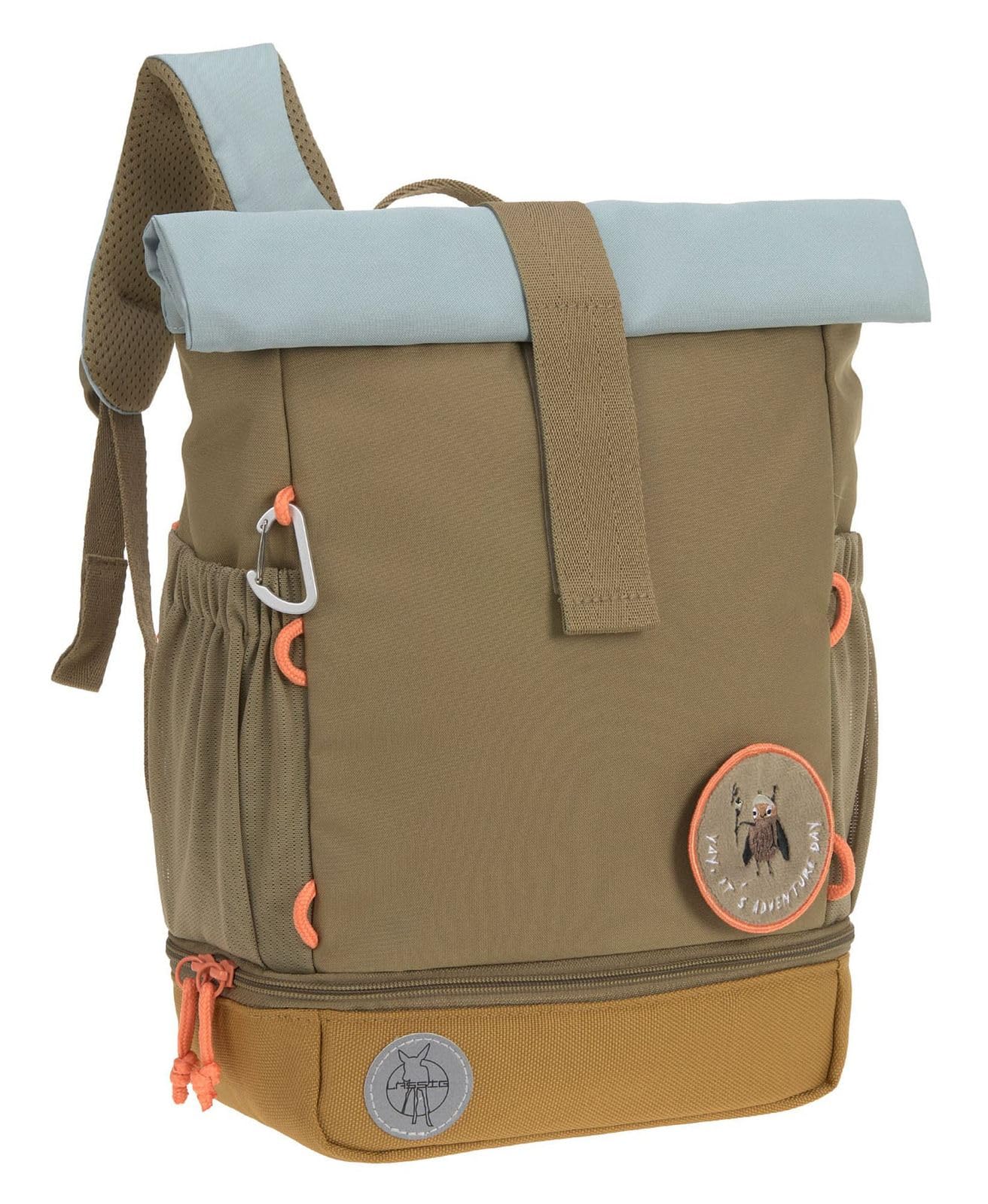LÄSSIG Kindergartenrucksack Kinderrucksack Rolltop mit Brustgurt wasserabweisend, 11 Liter/Mini Rolltop Backpack