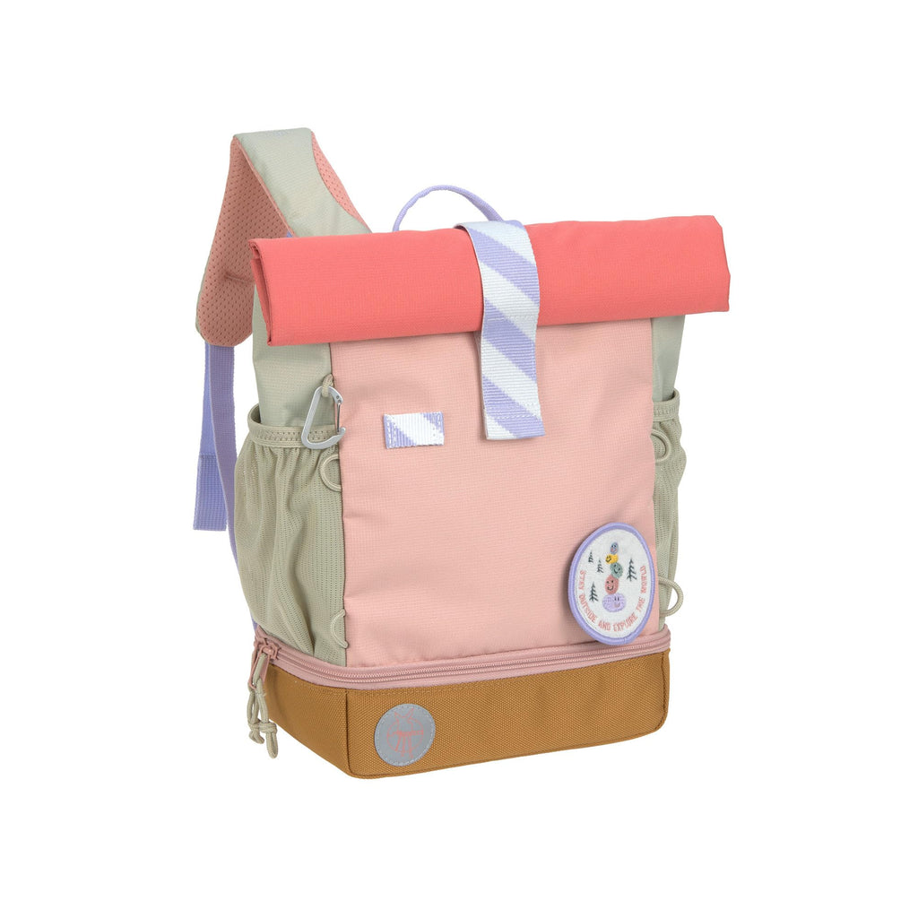 LÄSSIG Kindergartenrucksack Kinderrucksack Rolltop mit Brustgurt wasserabweisend, 11 Liter/Mini Rolltop Backpack
