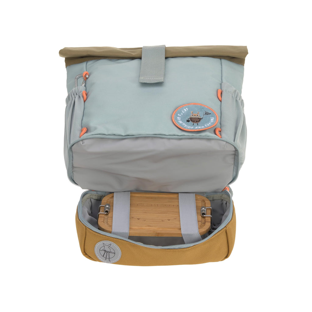 LÄSSIG Kindergartenrucksack Kinderrucksack Rolltop mit Brustgurt wasserabweisend, 11 Liter/Mini Rolltop Backpack