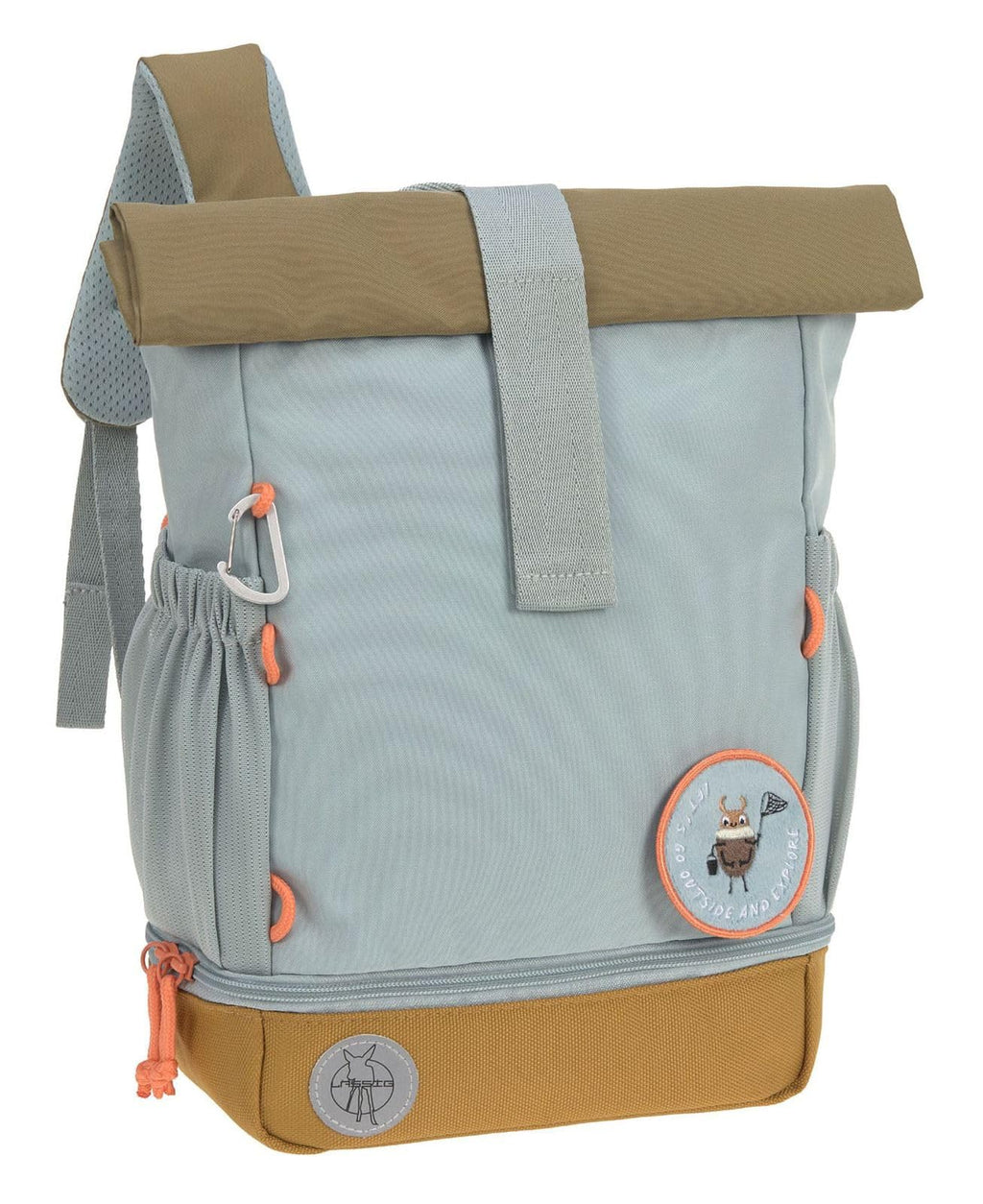 LÄSSIG Kindergartenrucksack Kinderrucksack Rolltop mit Brustgurt wasserabweisend, 11 Liter/Mini Rolltop Backpack