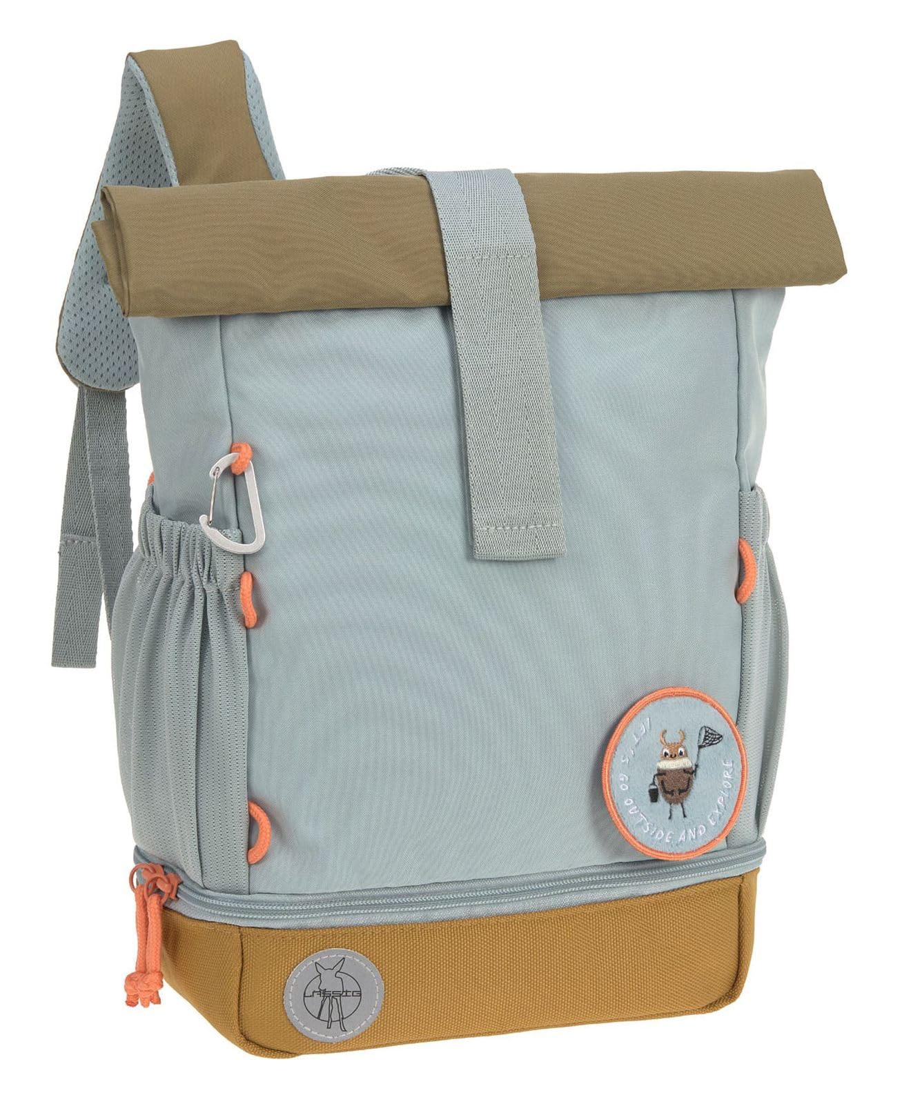 LÄSSIG Kindergartenrucksack Kinderrucksack Rolltop mit Brustgurt wasserabweisend, 11 Liter/Mini Rolltop Backpack