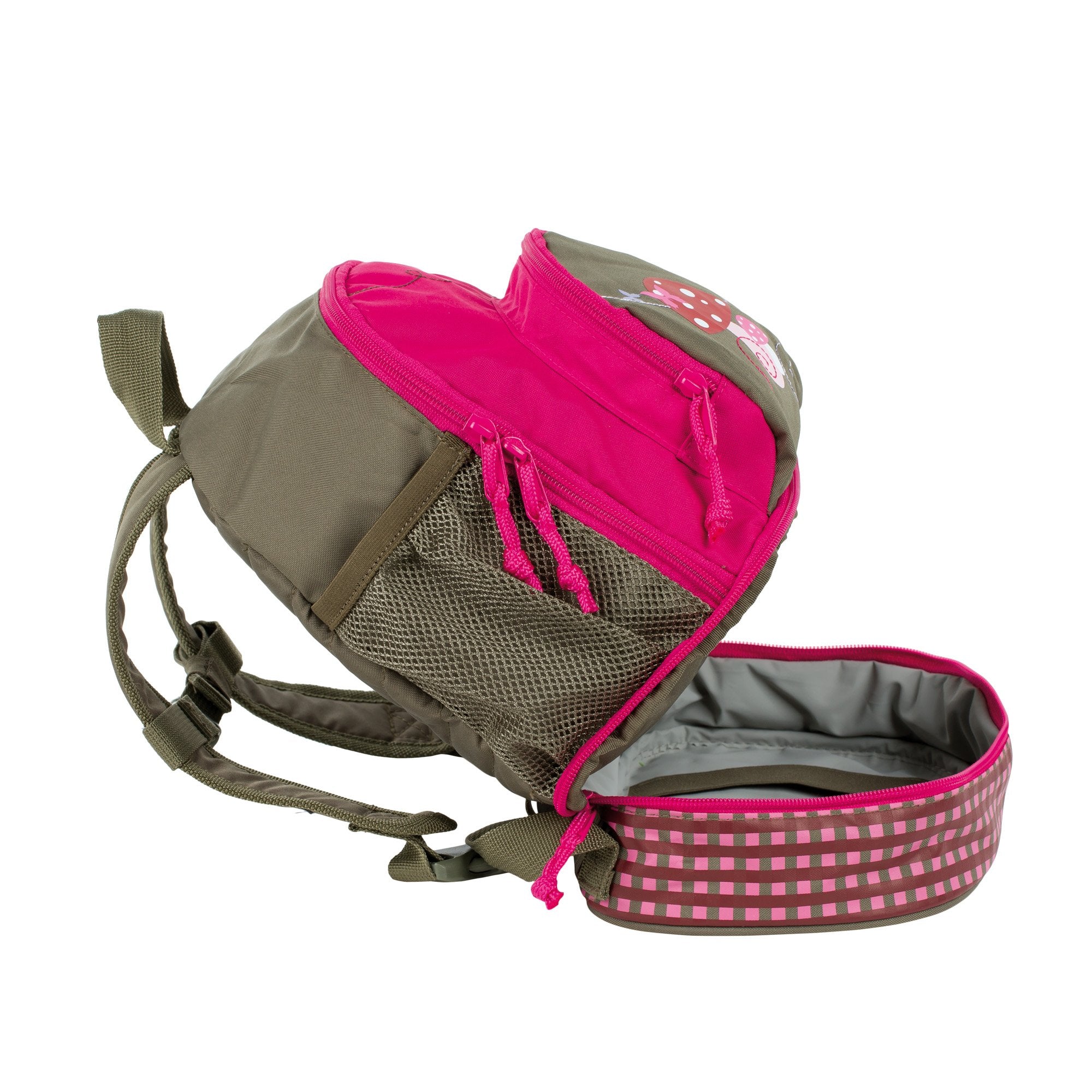LÄSSIG Kinderrucksack mit Brustgurt Kindergartentasche Kindergartenrucksack 6,5L ab 3 Jahren/Mini Backpack Adventure Dragonfly