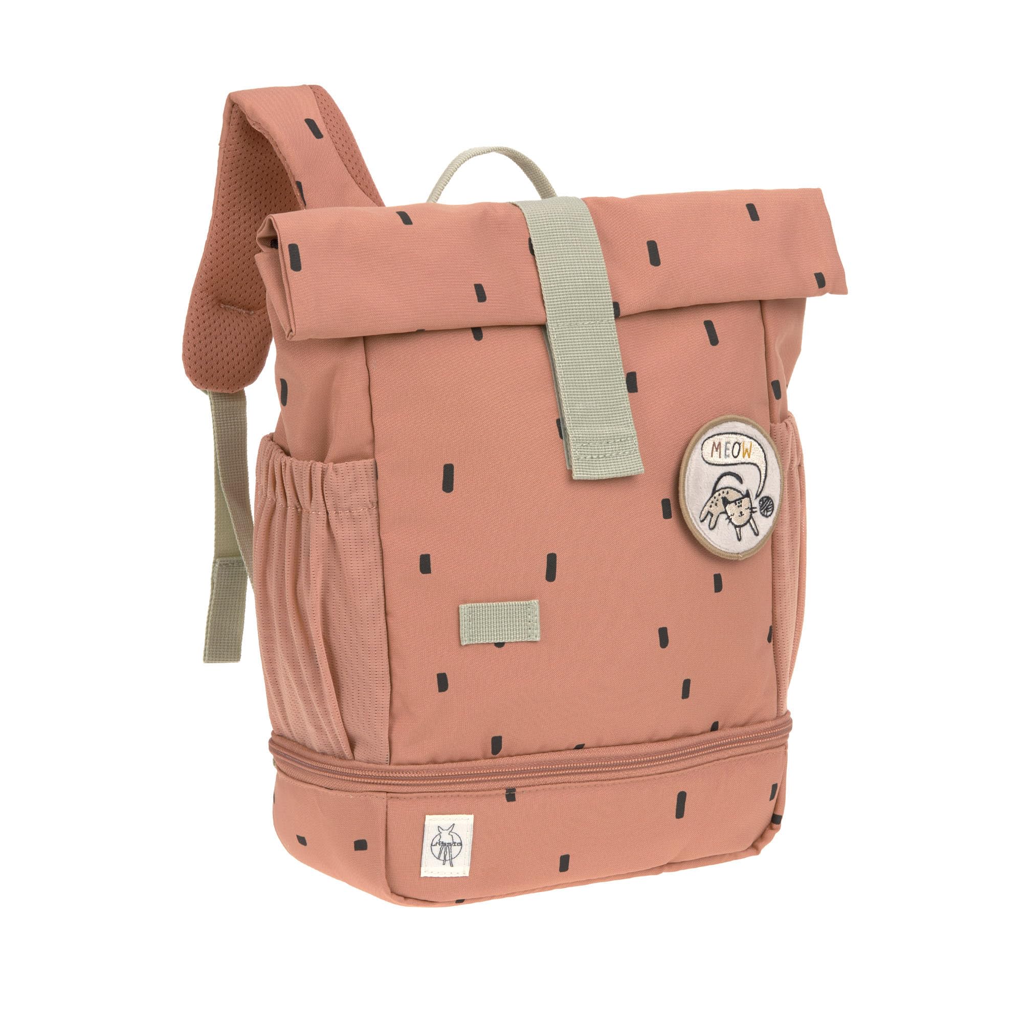 LÄSSIG Kindergartenrucksack Kinderrucksack Rolltop mit Brustgurt wasserabweisend, 11 Liter/Mini Rolltop Backpack