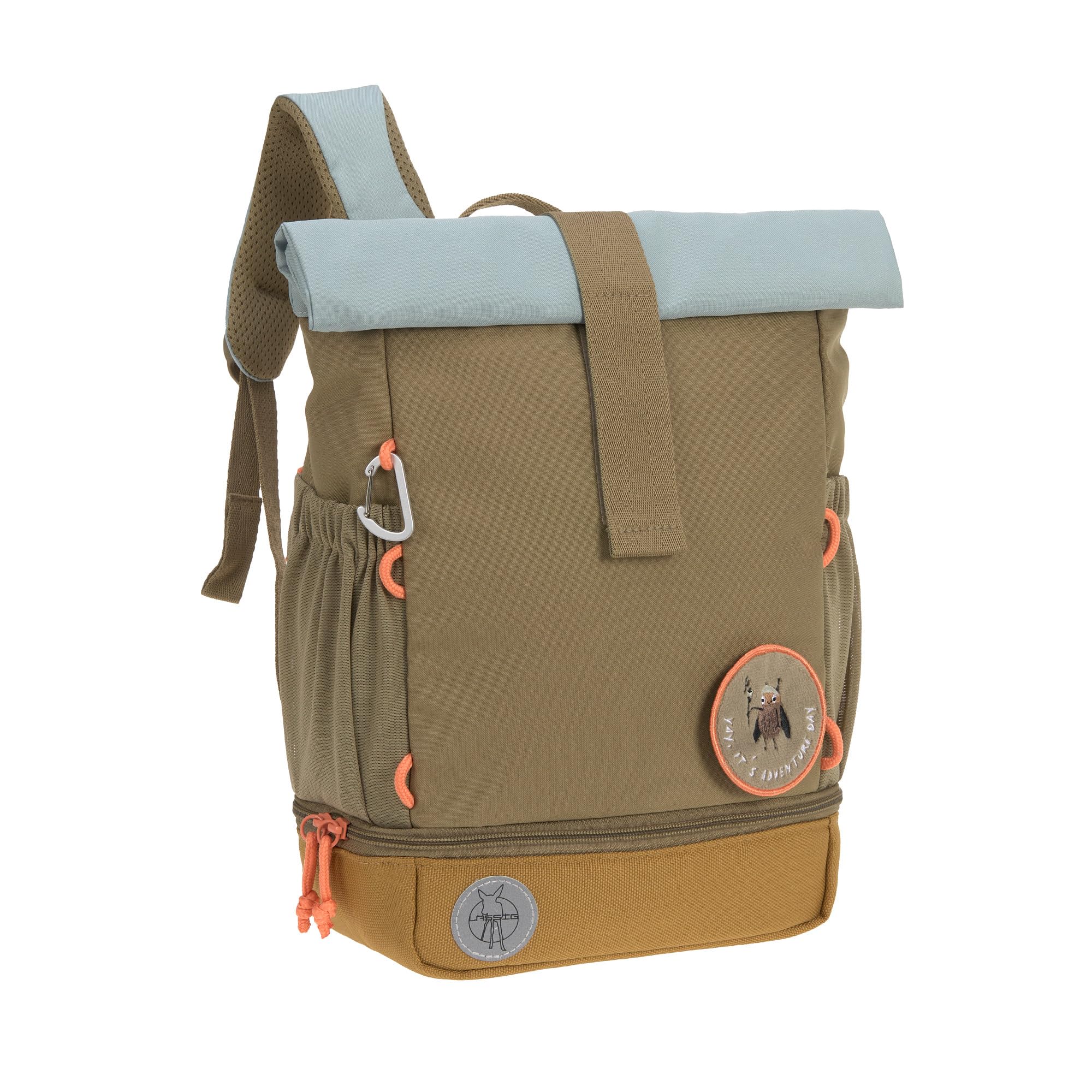 LÄSSIG Kindergartenrucksack Kinderrucksack Rolltop mit Brustgurt wasserabweisend, 11 Liter/Mini Rolltop Backpack