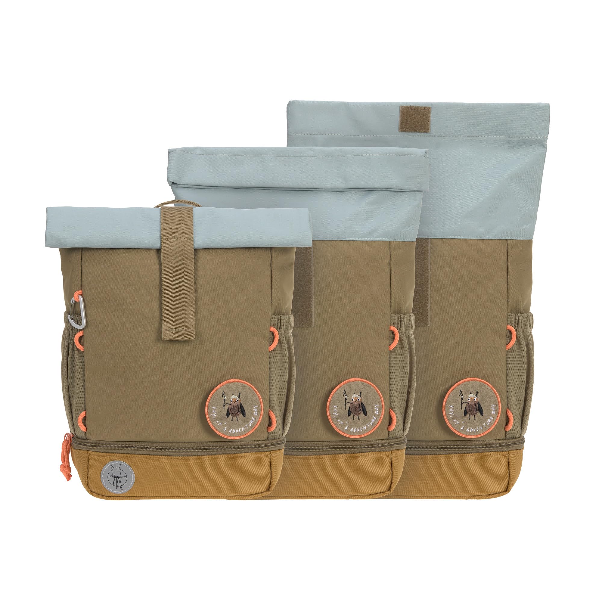LÄSSIG Kindergartenrucksack Kinderrucksack Rolltop mit Brustgurt wasserabweisend, 11 Liter/Mini Rolltop Backpack