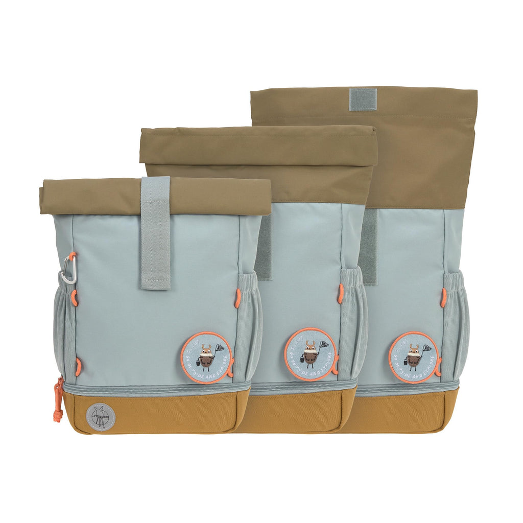 LÄSSIG Kindergartenrucksack Kinderrucksack Rolltop mit Brustgurt wasserabweisend, 11 Liter/Mini Rolltop Backpack