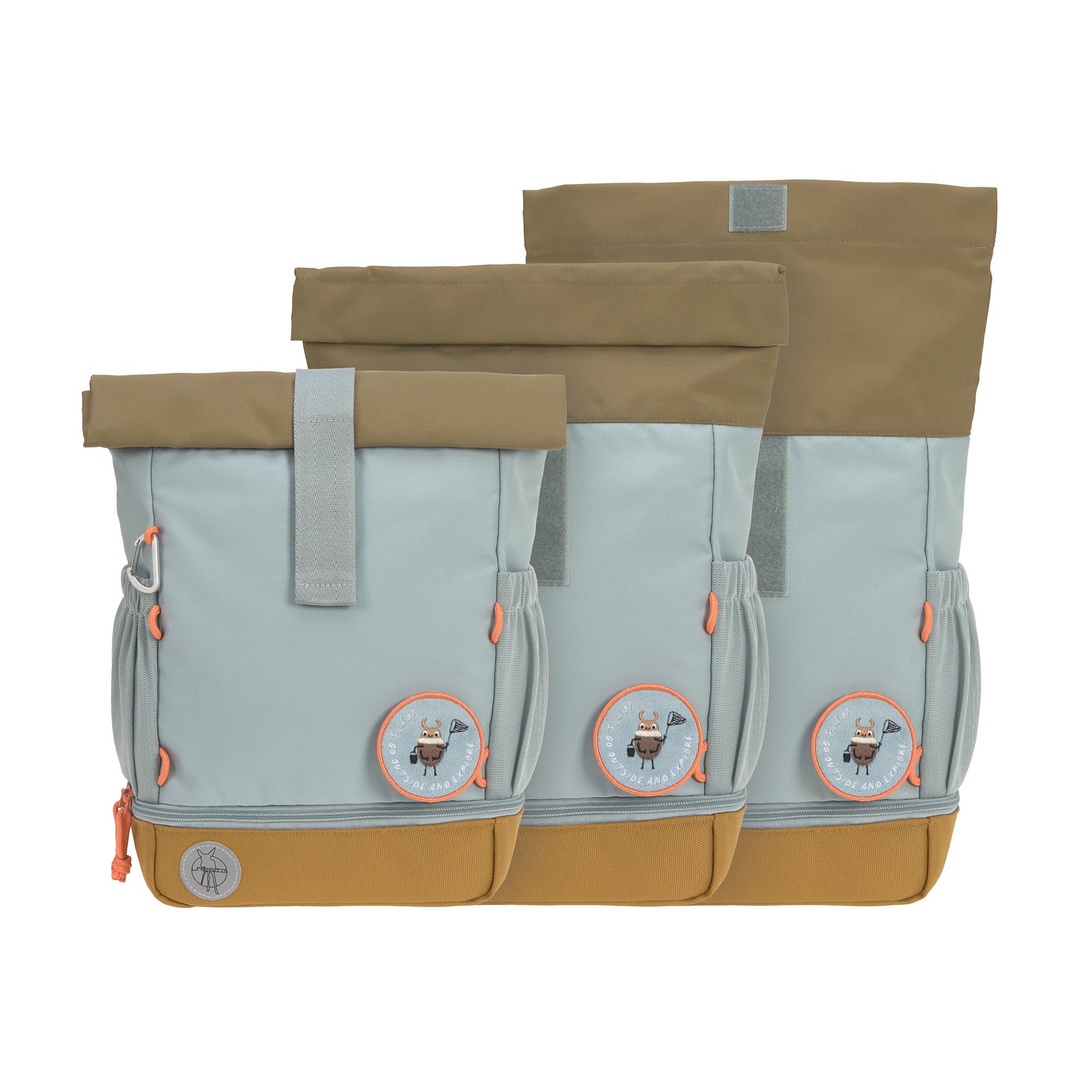 LÄSSIG Kindergartenrucksack Kinderrucksack Rolltop mit Brustgurt wasserabweisend, 11 Liter/Mini Rolltop Backpack