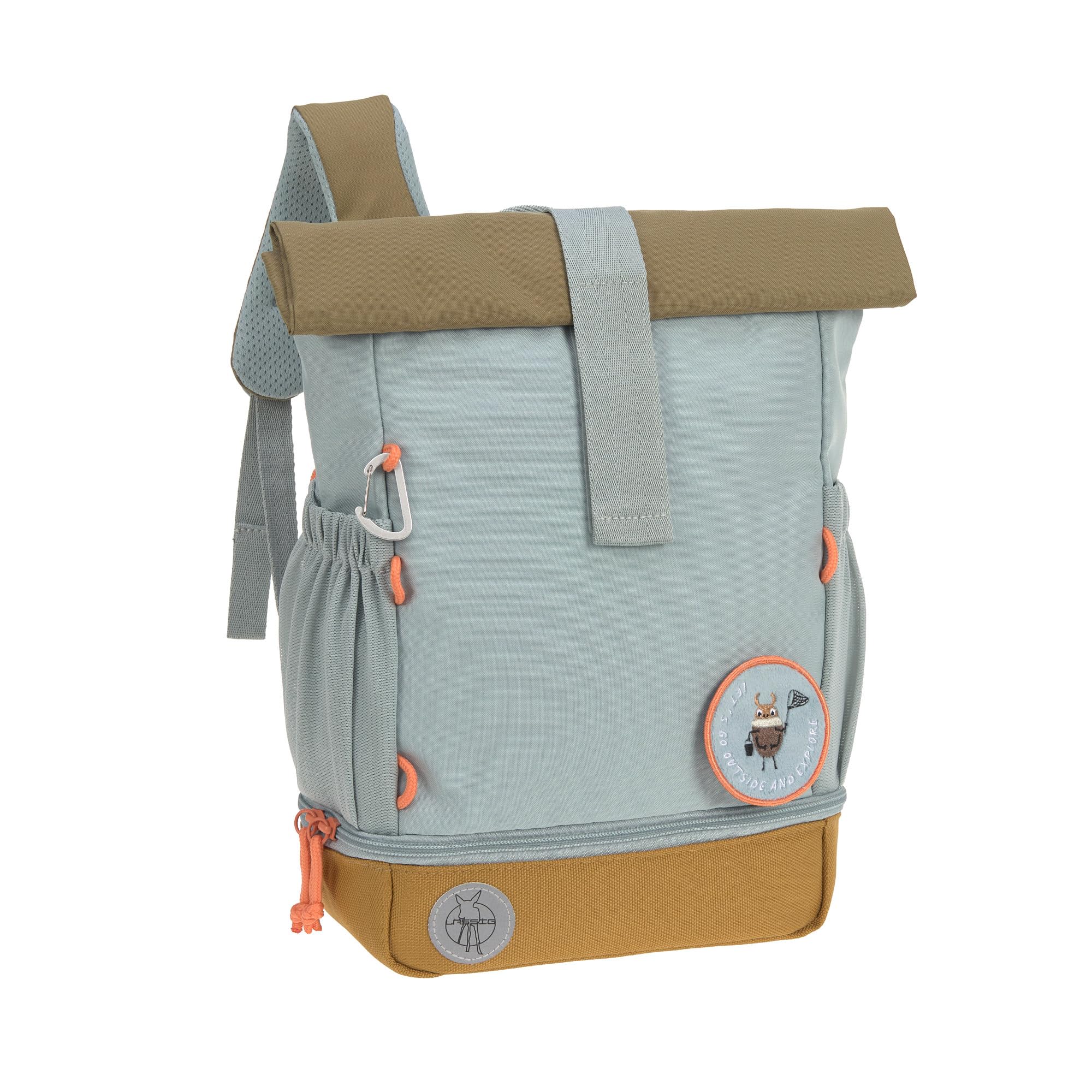 LÄSSIG Kindergartenrucksack Kinderrucksack Rolltop mit Brustgurt wasserabweisend, 11 Liter/Mini Rolltop Backpack