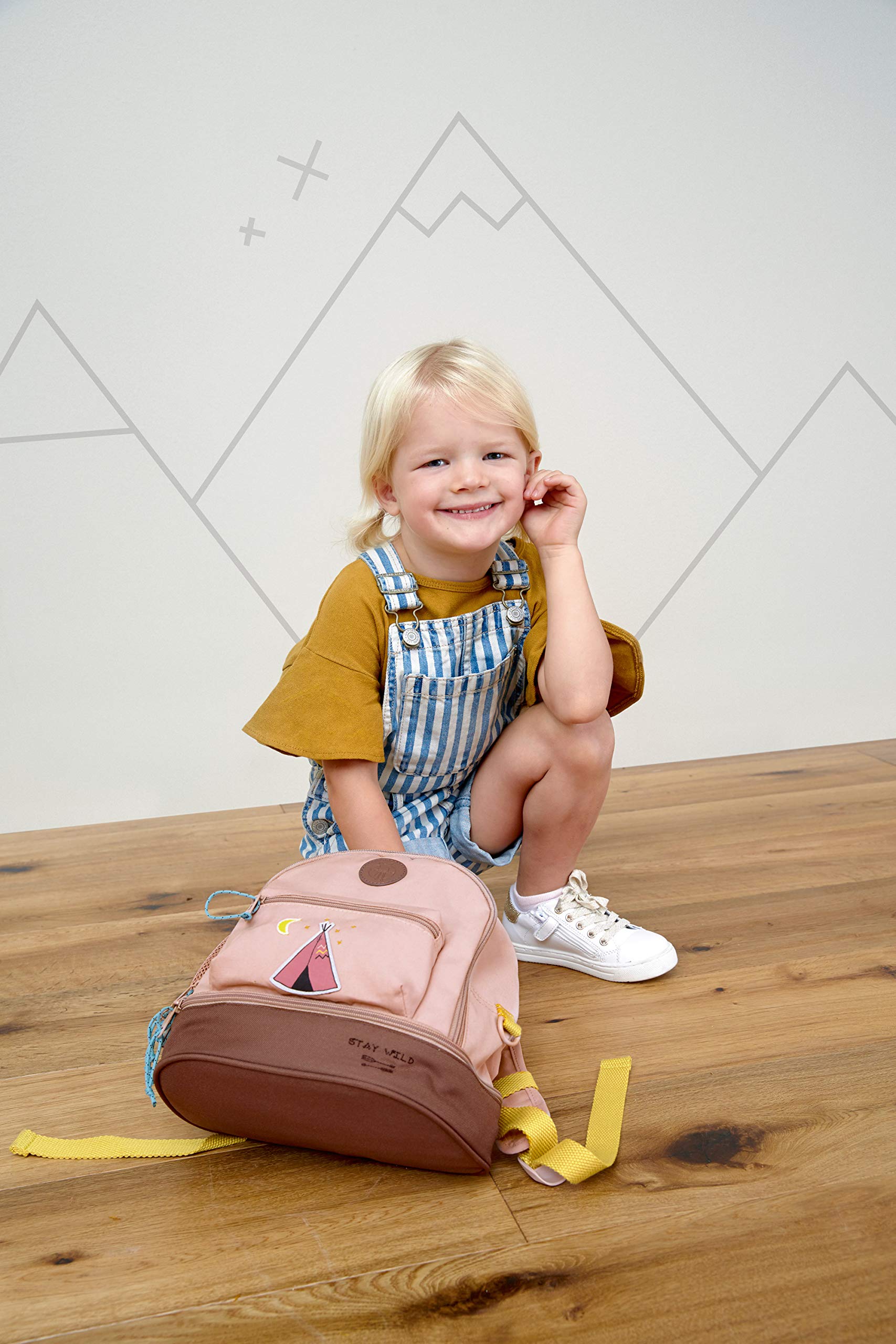LÄSSIG Kinderrucksack mit Brustgurt Kindergartentasche Kindergartenrucksack 6,5L ab 3 Jahren/Mini Backpack Adventure Dragonfly