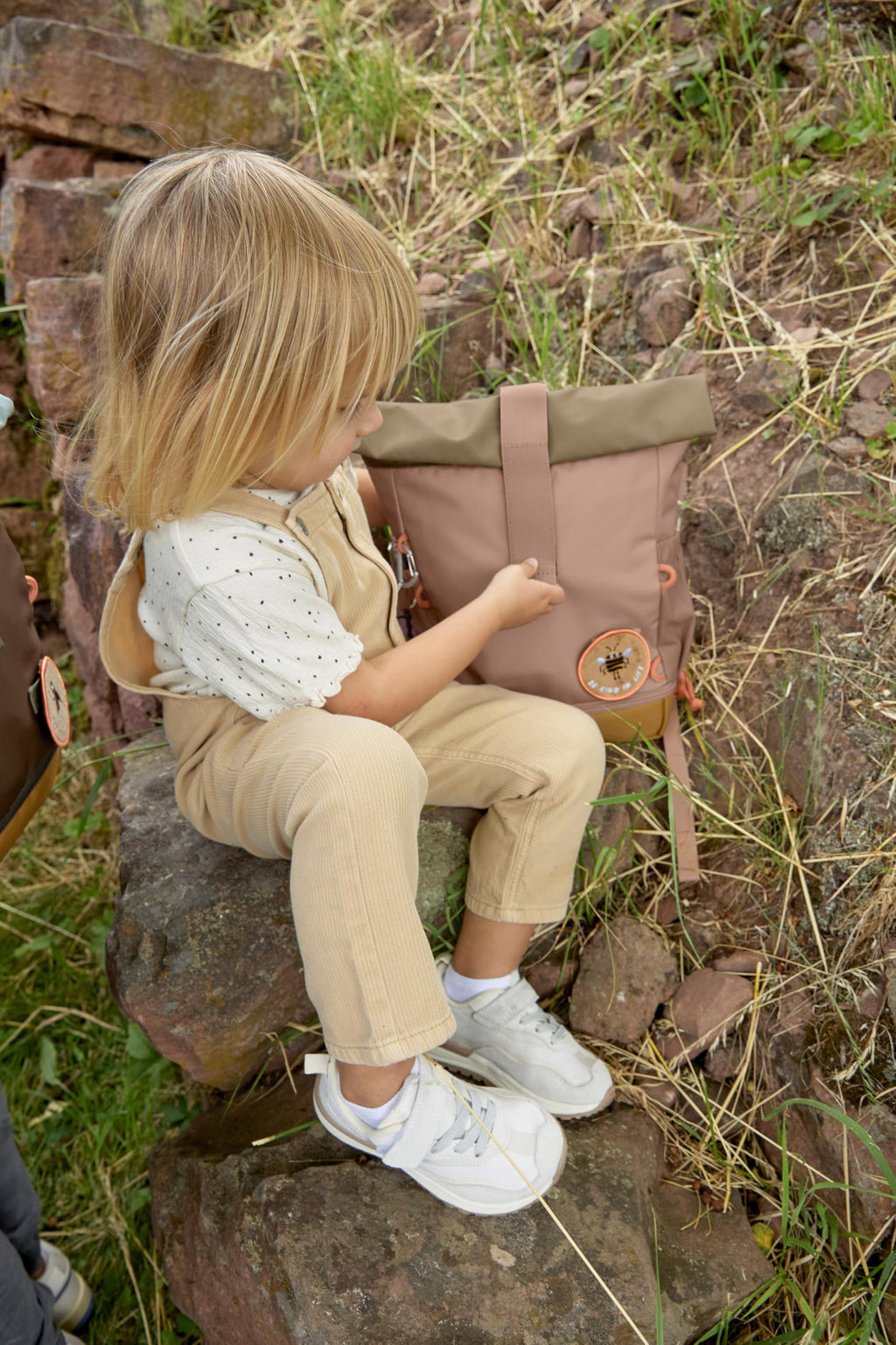 LÄSSIG Kindergartenrucksack Kinderrucksack Rolltop mit Brustgurt wasserabweisend, 11 Liter/Mini Rolltop Backpack