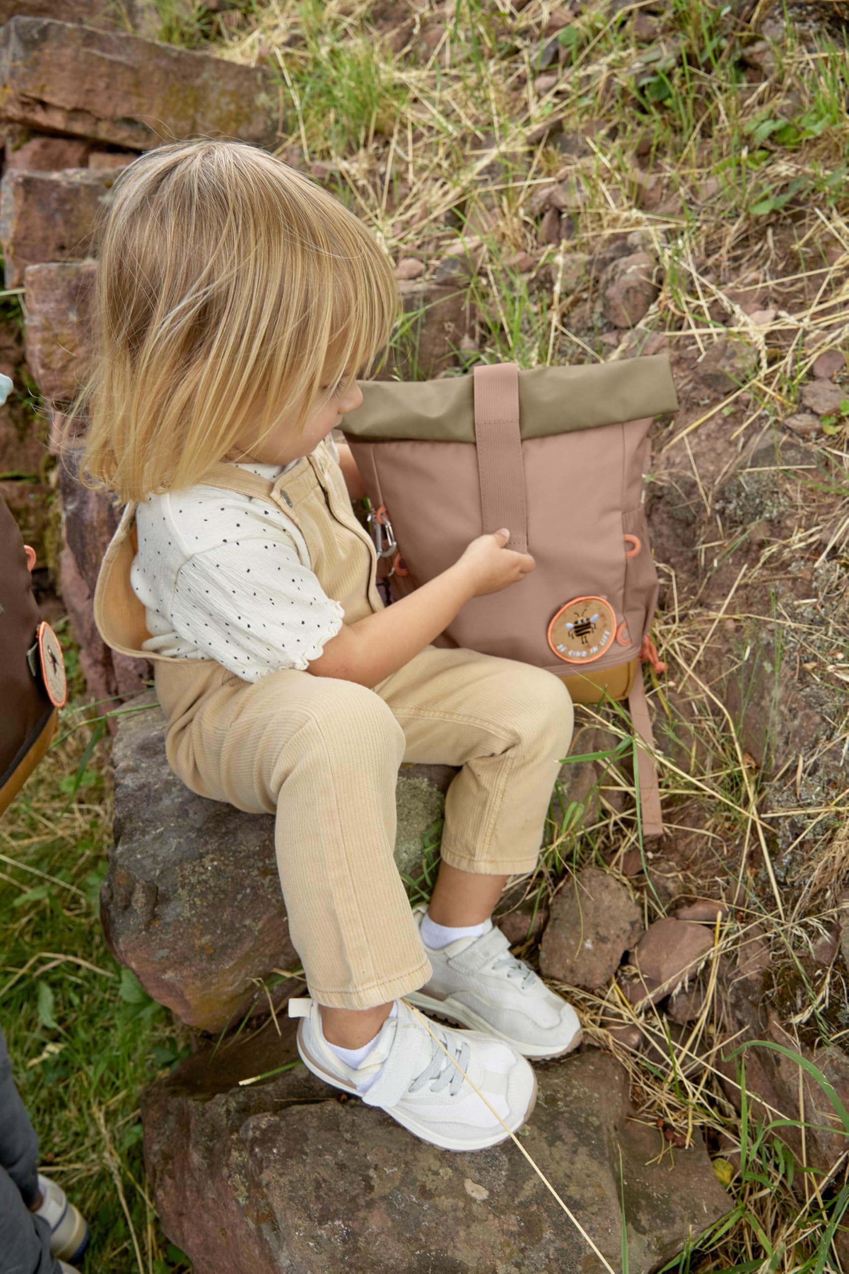 LÄSSIG Kindergartenrucksack Kinderrucksack Rolltop mit Brustgurt wasserabweisend, 11 Liter/Mini Rolltop Backpack