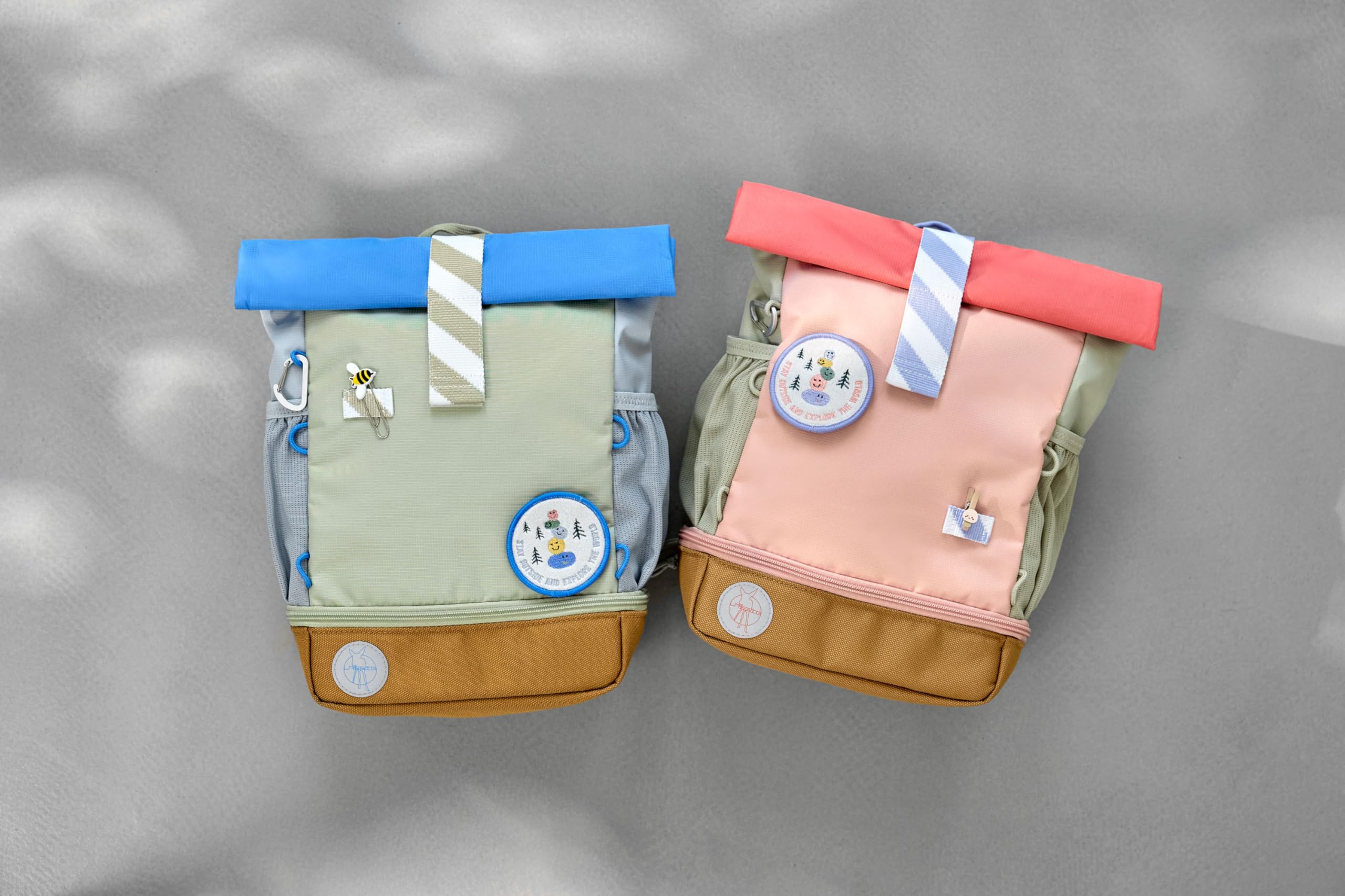 LÄSSIG Kindergartenrucksack Kinderrucksack Rolltop mit Brustgurt wasserabweisend, 11 Liter/Mini Rolltop Backpack
