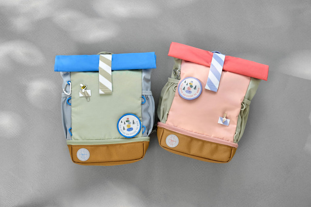 LÄSSIG Kindergartenrucksack Kinderrucksack Rolltop mit Brustgurt wasserabweisend, 11 Liter/Mini Rolltop Backpack