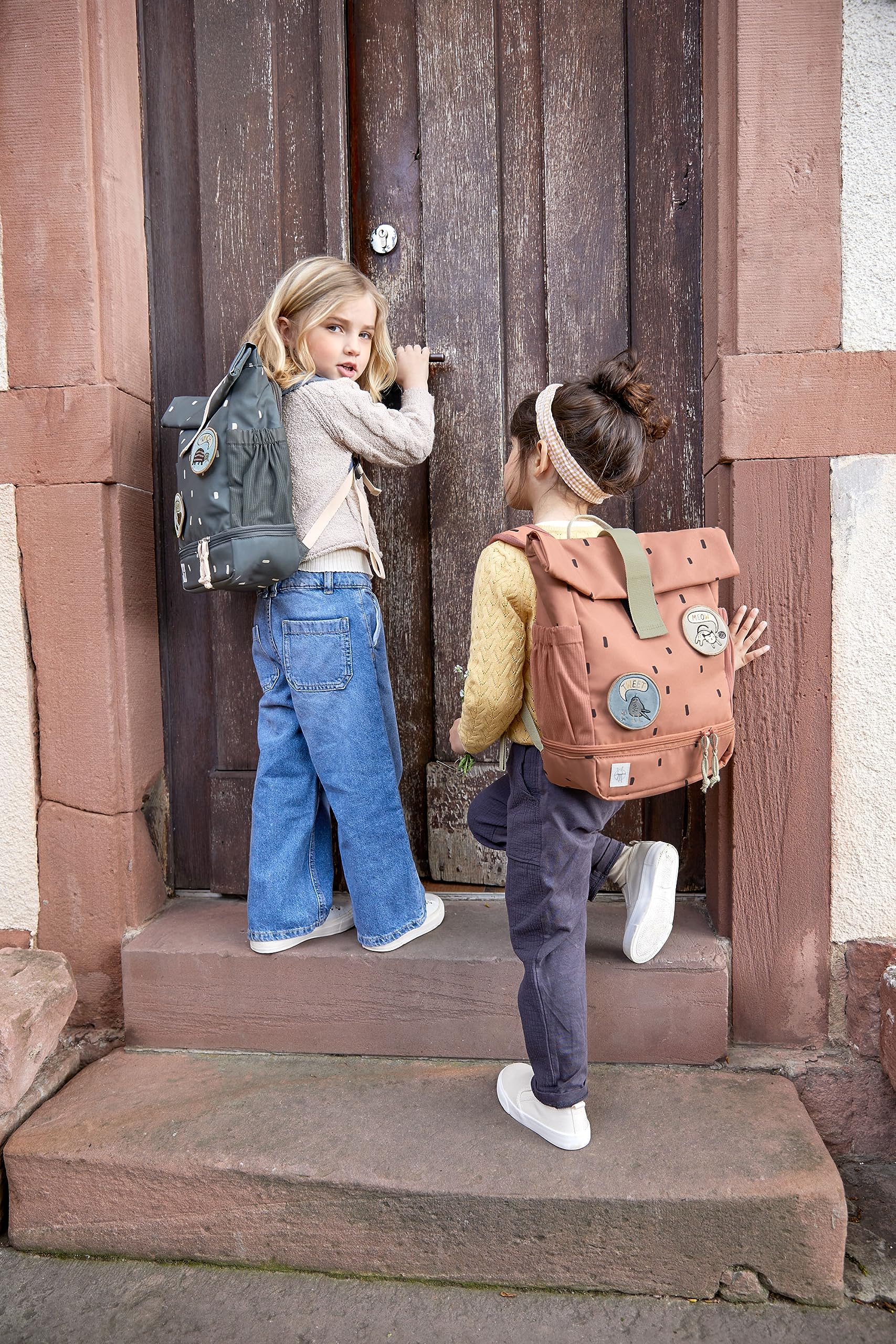 LÄSSIG Kindergartenrucksack Kinderrucksack Rolltop mit Brustgurt wasserabweisend, 11 Liter/Mini Rolltop Backpack