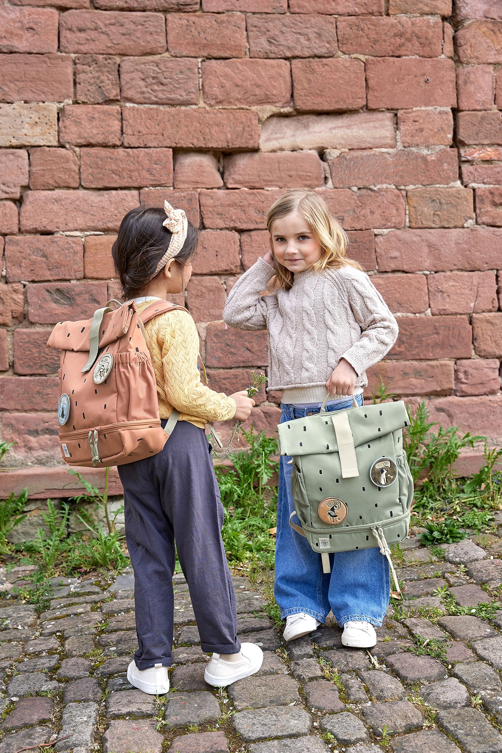 LÄSSIG Kindergartenrucksack Kinderrucksack Rolltop mit Brustgurt wasserabweisend, 11 Liter/Mini Rolltop Backpack